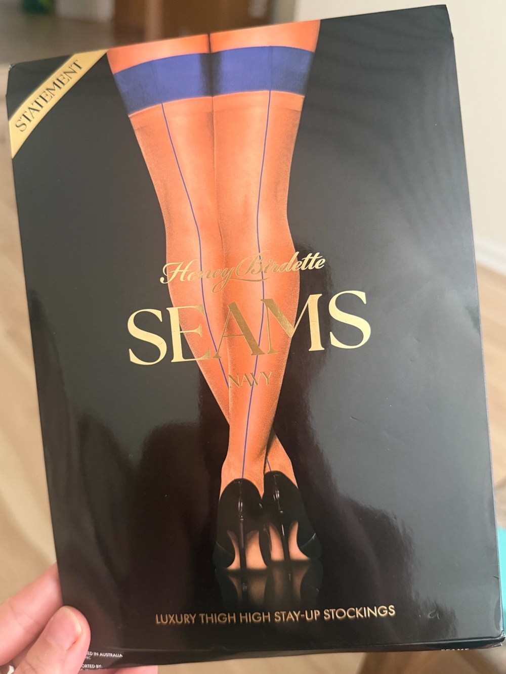 Honey Birdette Seams Thigh-High Stockings - S